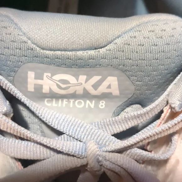 Hoka One One Clifton 8 Blue Fog Plein Air Running Shoe Women’s Size 10 D - Picture 12 of 14